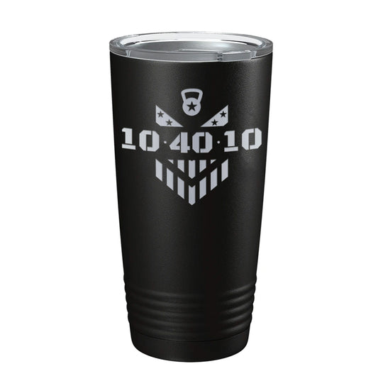 10.40.10 Fitness Logo Laser Tumbler