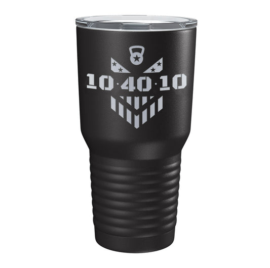 10.40.10 Fitness Logo Laser Tumbler