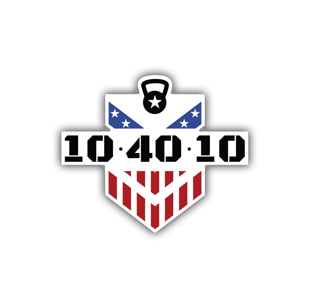 10 40 10 Logo Sticker