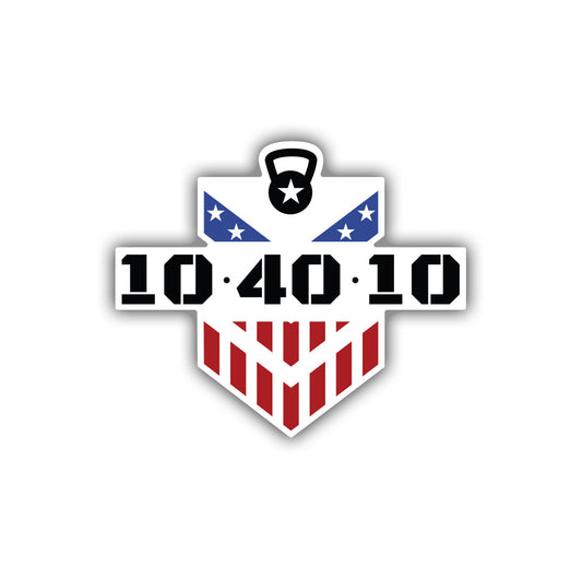 10 40 10 Logo Sticker